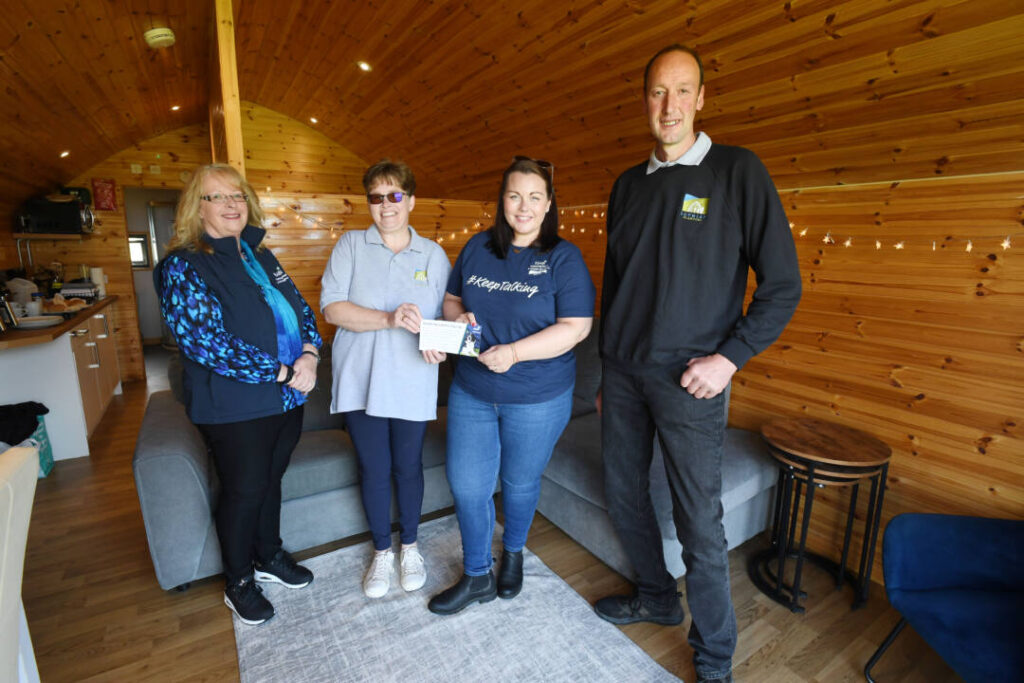 Bathgate holiday homes Lothian Glamping are doing a special charity draw for Royal Scottish Agricultural Benevolent fund (Rsabi).

Pictured are Liz and Brian Reid owners of Lothian Clamping with Pauline MacMillan and Jan Welsh from Rsabi

Supporting farmers through finance or mental health giving them support where needed.
Doing draw at the pods to win - this is at Lothian Glamping itself
Four night stay with bbq and breakfast pack plus firewood
Picture by staff photographer Stuart Vance.